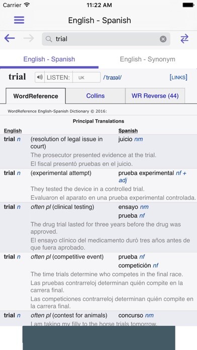 Emulate iPhone app WordReference Dictionary using MyAndroid Emulate iPhone app WordReference Dictionary using MyAndroid