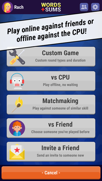 Emulate iPhone app Words and Sums using MyAndroid Emulate iPhone app Words and Sums using MyAndroid