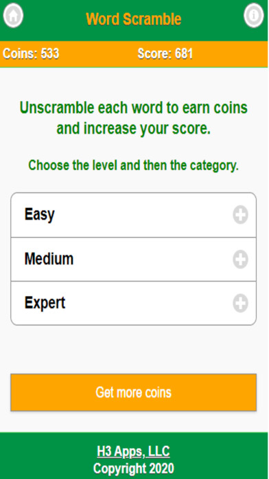 Emulate iPhone app Word Scramble Game using MyAndroid Emulate iPhone app Word Scramble Game using MyAndroid
