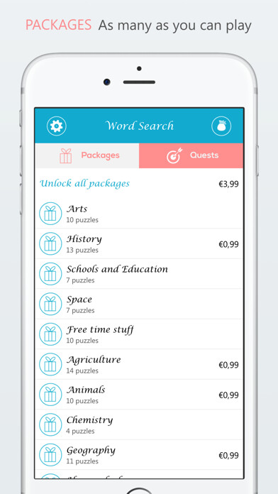Emulate iPhone app Word Search 2 - find words, complete quests and share it with friends using MyAndroid Emulate iPhone app Word Search 2 - find words, complete quests and share it with friends using MyAndroid
