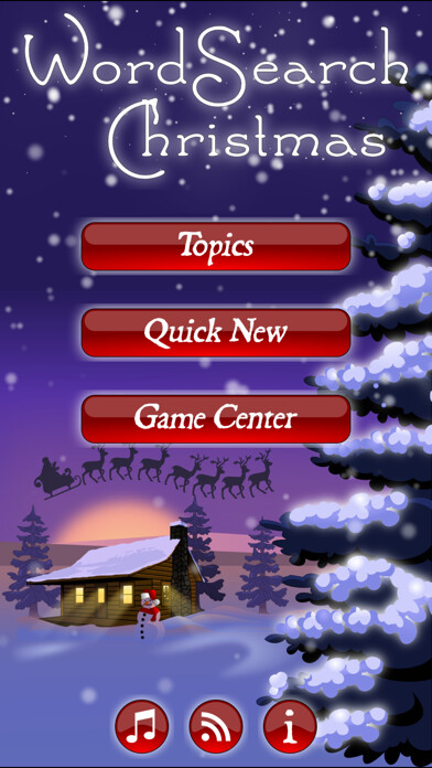 Emulate iPhone app WordSearch Christmas HD using MyAndroid