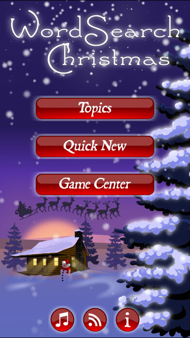 Emulate iPhone app WordSearch Christmas (Spanish) using MyAndroid