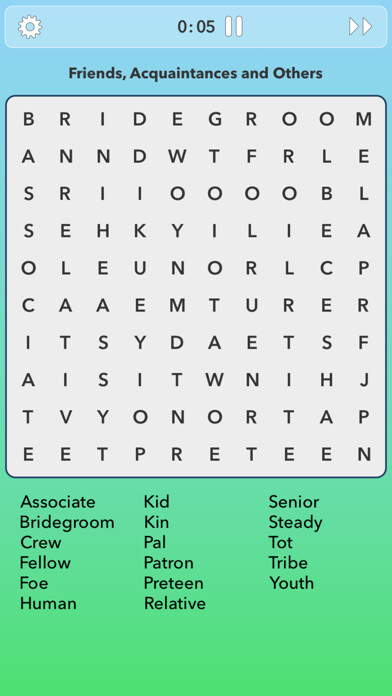 Emulate iPhone app Word Search Classic Ultimate using MyAndroid