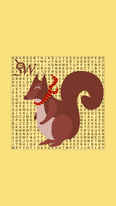 Emulate iPhone app Word search colorful PRO Squarrel Animal Quiz Puzzle using MyAndroid Emulate iPhone app Word search colorful PRO Squarrel Animal Quiz Puzzle using MyAndroid