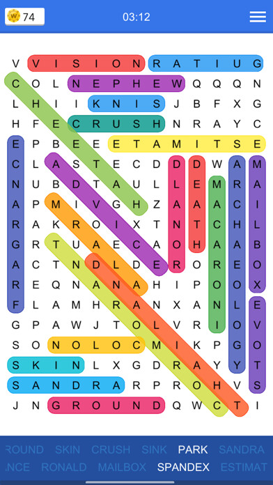 Emulate iPhone app Word Search Colourful using MyAndroid Emulate iPhone app Word Search Colourful using MyAndroid