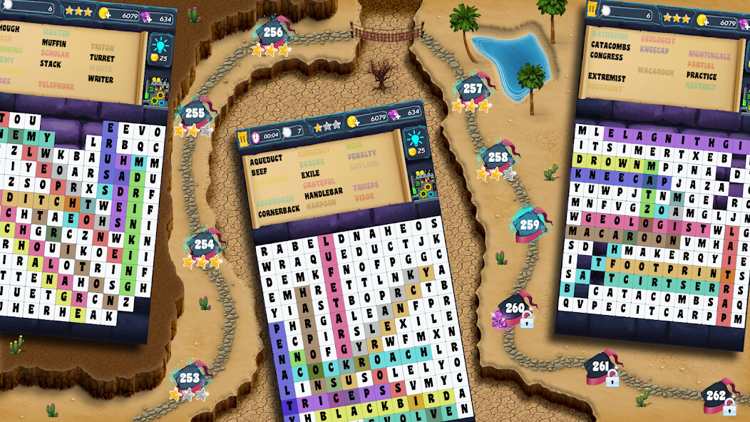 Run android online APK Word Search-Find words offline from MyAndroid or emulate Word Search-Find words offline using MyAndroid