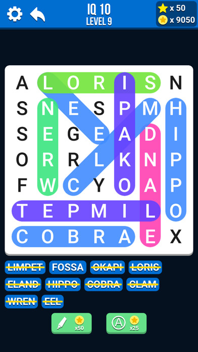 Emulate iPhone app Word Search IQ: Puzzle Games using MyAndroid Emulate iPhone app Word Search IQ: Puzzle Games using MyAndroid