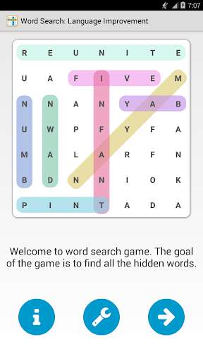 Run android online APK Word Search: Language Improvement from MyAndroid or emulate Word Search: Language Improvement using MyAndroid