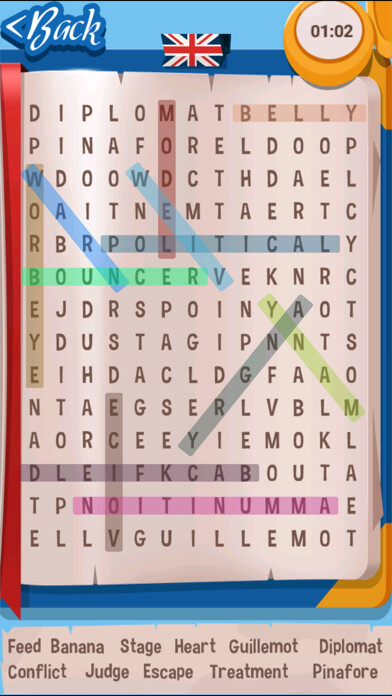 Emulate iPhone app Word Search Puzzle Free Real using MyAndroid Emulate iPhone app Word Search Puzzle Free Real using MyAndroid