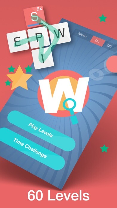 Emulate iPhone app Word Search Puzzle - WhizWord English Word Game Spelling Challenge using MyAndroid