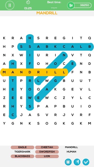 Emulate iPhone app Word Search Puzzle - world famous word game! using MyAndroid Emulate iPhone app Word Search Puzzle - world famous word game! using MyAndroid