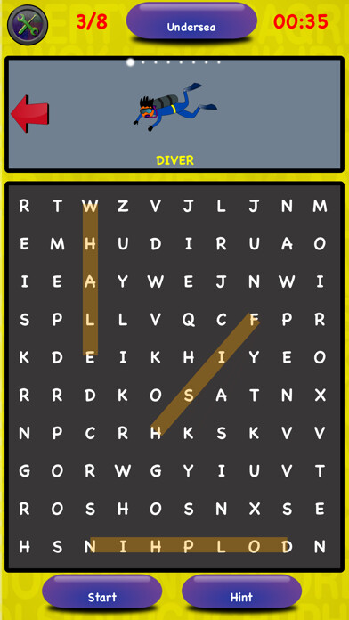 Emulate iPhone app Word Search with pictures kids using MyAndroid Emulate iPhone app Word Search with pictures kids using MyAndroid