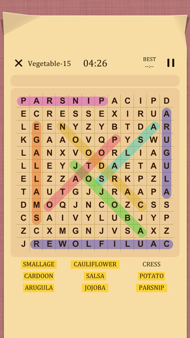 Emulate iPhone app Word Search Zen using MyAndroid Emulate iPhone app Word Search Zen using MyAndroid