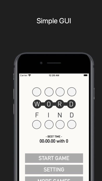 Emulate iPhone app Words Find using MyAndroid