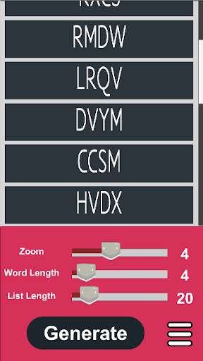 Run android online APK Words Generator ++ from MyAndroid or emulate Words Generator ++ using MyAndroid
