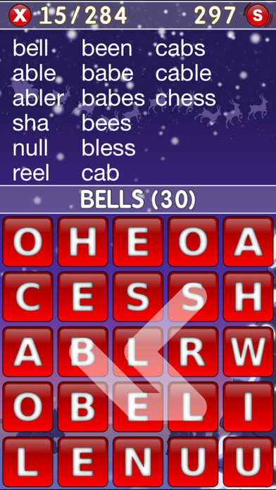 Emulate iPhone app Word Shaker Christmas using MyAndroid Emulate iPhone app Word Shaker Christmas using MyAndroid