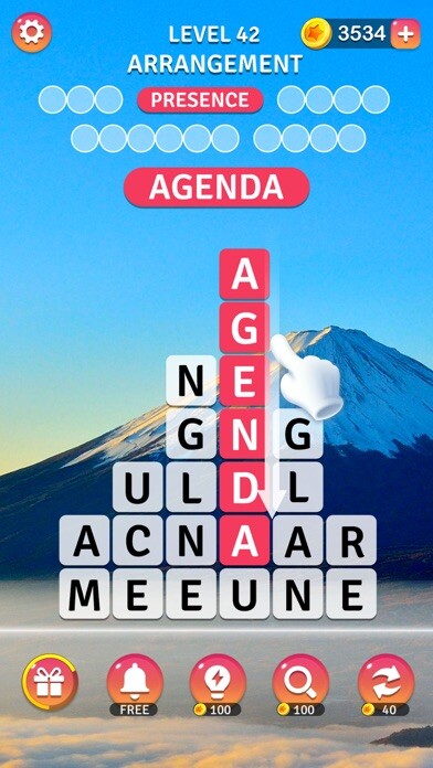 Emulate iPhone app Word Shatter -Puzzle Word Game using MyAndroid