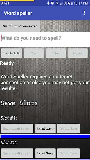 Run android online APK Word Speller/Pronouncer from MyAndroid or emulate Word Speller/Pronouncer using MyAndroid