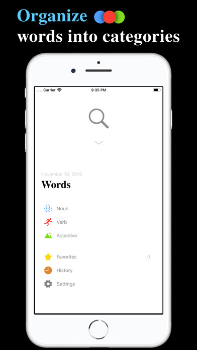 Emulate iPhone app Words - The Simple Dictionary using MyAndroid Emulate iPhone app Words - The Simple Dictionary using MyAndroid