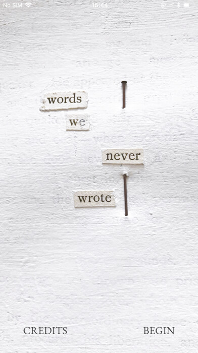 Emulate iPhone app Words We Never Wrote using MyAndroid Emulate iPhone app Words We Never Wrote using MyAndroid