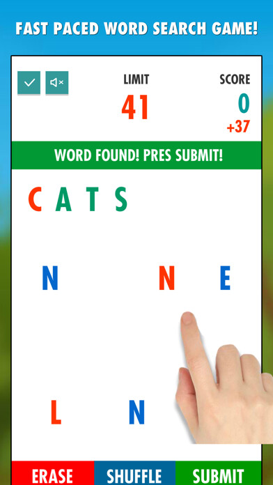 Emulate iPhone app Word Swing using MyAndroid