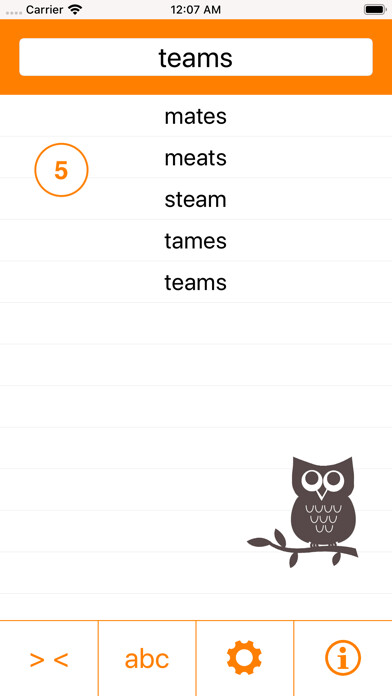 Emulate iPhone app WordsWise using MyAndroid