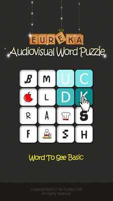 Emulate Android APK Word To See Basic - Eureka Audiovisual Word Puzzle