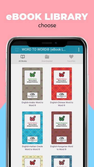 Emulate iPhone app Word to Word® Dictionaries using MyAndroid