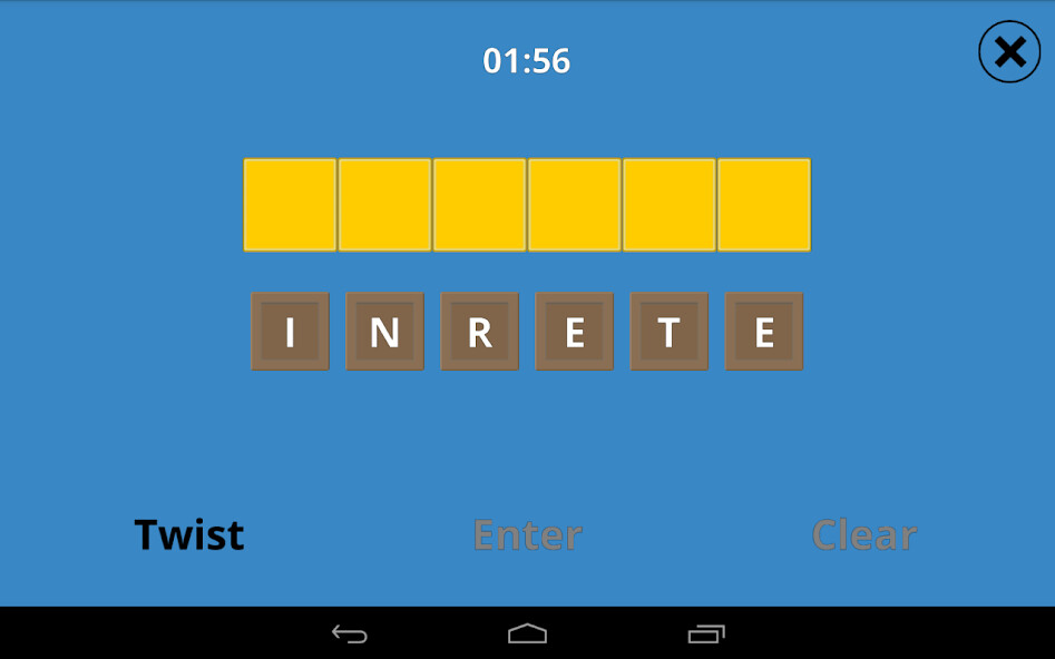 Emulate iPhone app Word Twist using MyAndroid Emulate iPhone app Word Twist using MyAndroid