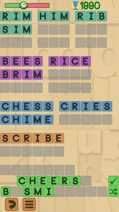 Emulate iPhone app Word-Up!, word twist using MyAndroid Emulate iPhone app Word-Up!, word twist using MyAndroid