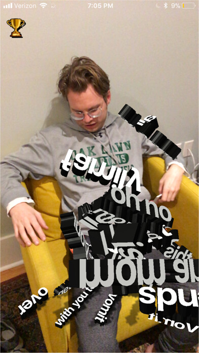 Emulate iPhone app Word Vomit 3D using MyAndroid Emulate iPhone app Word Vomit 3D using MyAndroid