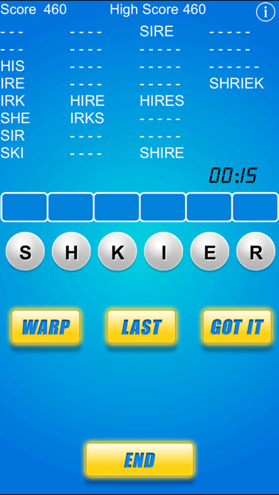 Emulate iPhone app Word Warp - A Word Puzzle Game using MyAndroid Emulate iPhone app Word Warp - A Word Puzzle Game using MyAndroid