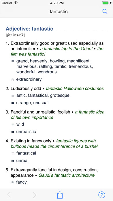 Emulate iPhone app WordWeb Minimal using MyAndroid Emulate iPhone app WordWeb Minimal using MyAndroid