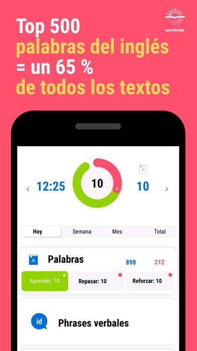Emulate iPhone app Wordwide - learning English using MyAndroid