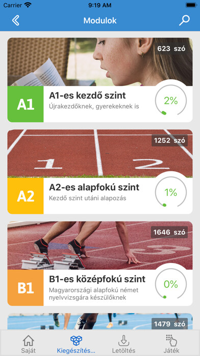 Emulate iPhone app Wordzie Német Szótanító using MyAndroid Emulate iPhone app Wordzie Német Szótanító using MyAndroid