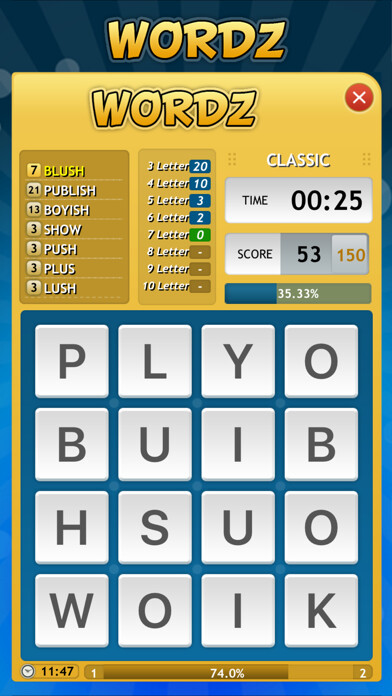 Emulate iPhone app Wordz + using MyAndroid Emulate iPhone app Wordz + using MyAndroid