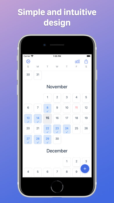 Emulate iPhone app WorkCount - Shift Calendar using MyAndroid Emulate iPhone app WorkCount - Shift Calendar using MyAndroid