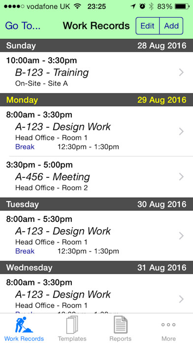 Emulate iPhone app Work Diary Pro - Cloud using MyAndroid Emulate iPhone app Work Diary Pro - Cloud using MyAndroid