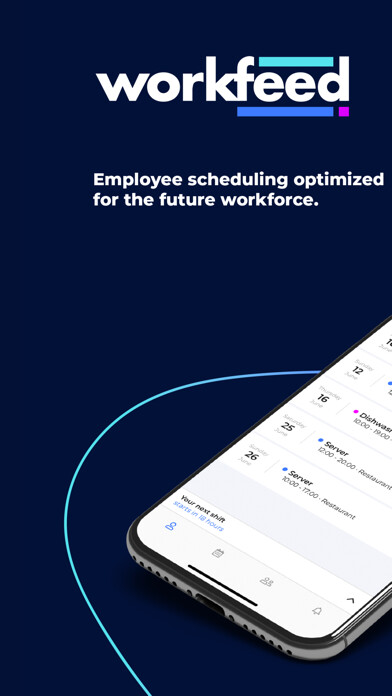 Emulate iPhone app Workfeed - Work Scheduling App using MyAndroid