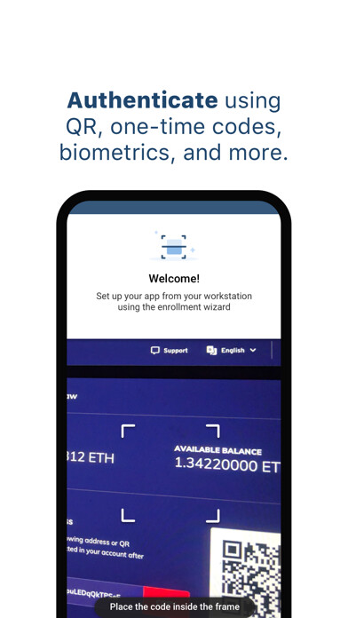 Emulate iPhone app Workforce Authenticator using MyAndroid