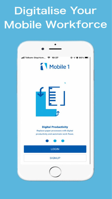 Emulate iPhone app Workforce Mobility - Cherwell using MyAndroid