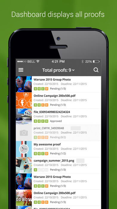 Emulate iPhone app Workfront Proof using MyAndroid