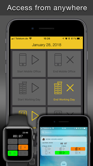 Emulate iPhone app Work Hours Agent using MyAndroid Emulate iPhone app Work Hours Agent using MyAndroid