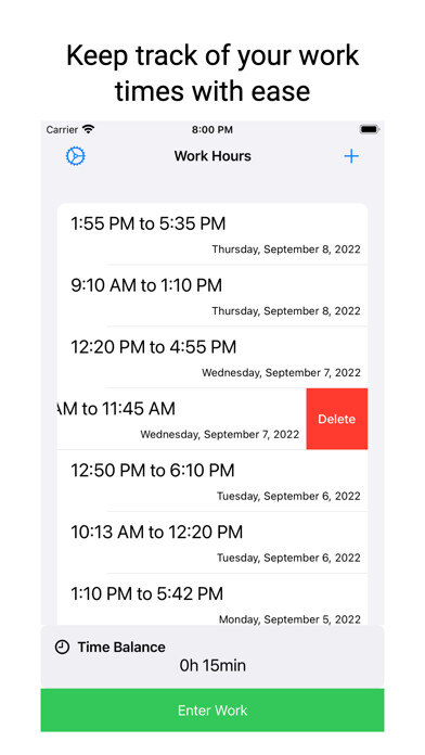 Emulate iPhone app Work Hours - Time Tracker using MyAndroid Emulate iPhone app Work Hours - Time Tracker using MyAndroid