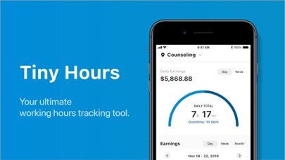 Emulate iPhone app Work Hours Tracker, Calculator using MyAndroid