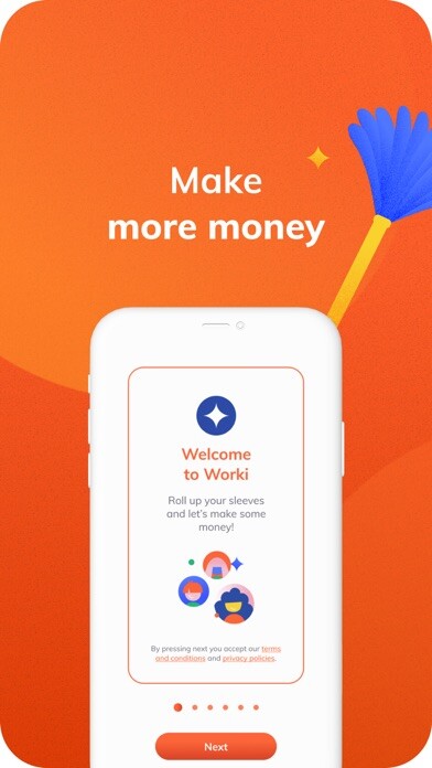 Emulate iPhone app Worki Pro - Cleaners using MyAndroid