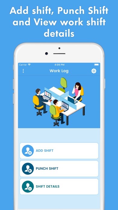 Emulate iPhone app WorkLog - Shift Hours Tracking using MyAndroid Emulate iPhone app WorkLog - Shift Hours Tracking using MyAndroid