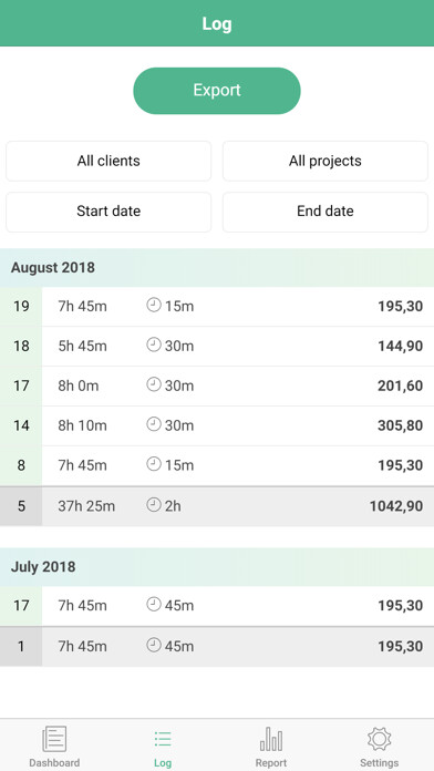Emulate iPhone app Work Log - Time Tracking using MyAndroid Emulate iPhone app Work Log - Time Tracking using MyAndroid