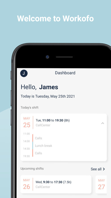 Emulate iPhone app Workofo employee schedules using MyAndroid Emulate iPhone app Workofo employee schedules using MyAndroid