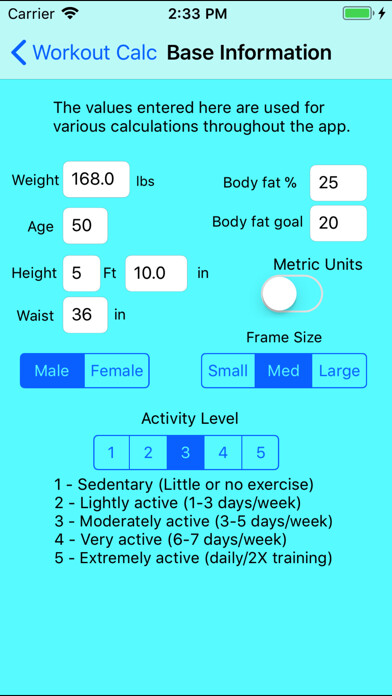 Emulate iPhone app Workout Calc Pro using MyAndroid Emulate iPhone app Workout Calc Pro using MyAndroid
